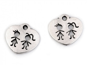 Přívěsek srdce 15x16 mm