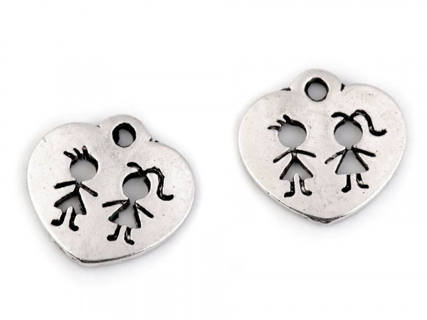 Přívěsek srdce 15x16 mm