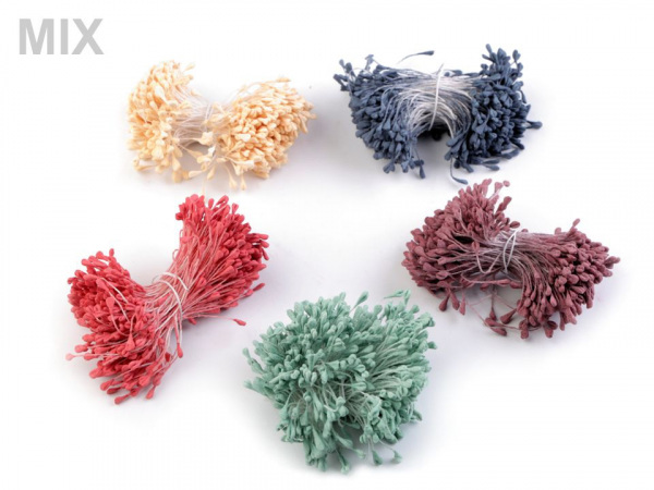 Květinové pestíky matné ploché 6 cm velký svazek