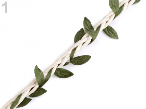 Prýmek šíře 30 mm s listy