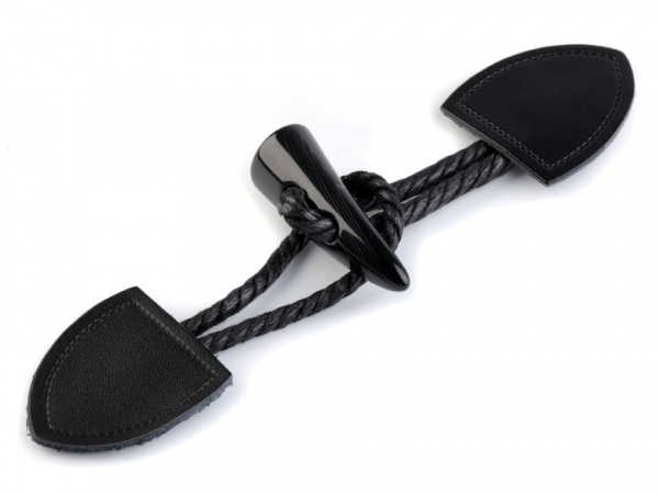 Designové zapínání kožené / roh