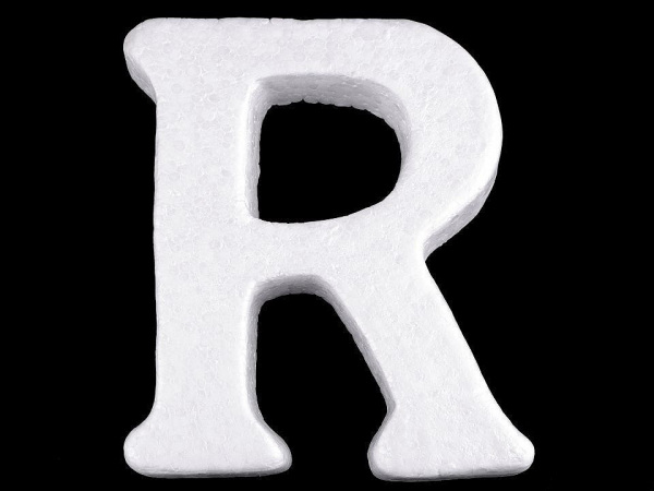 3D písmena abecedy polystyren