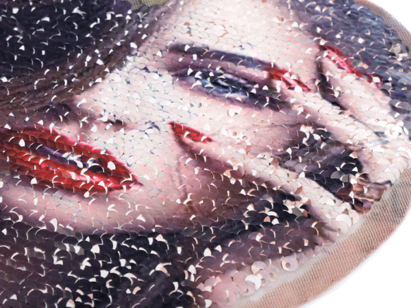 Nažehlovačka srdce s oboustrannými flitry