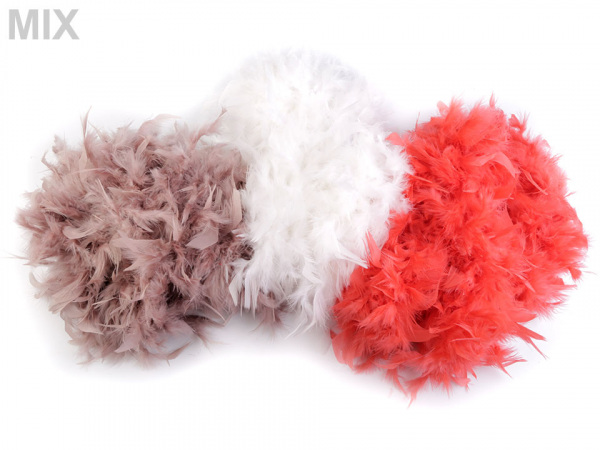 Boa - krůtí peří 90 g délka 1,8 m