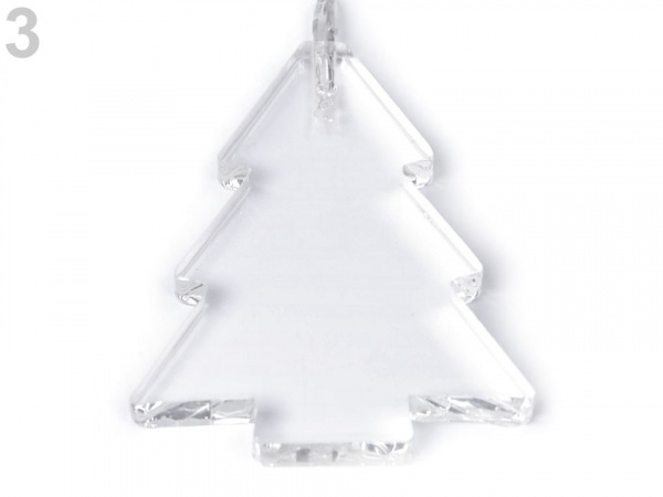 Skleněná svítící dekorace - anděl, hvězda, stromeček, srdce