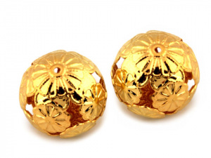 Vánoční filigránové korálky / kuličky Ø20 mm