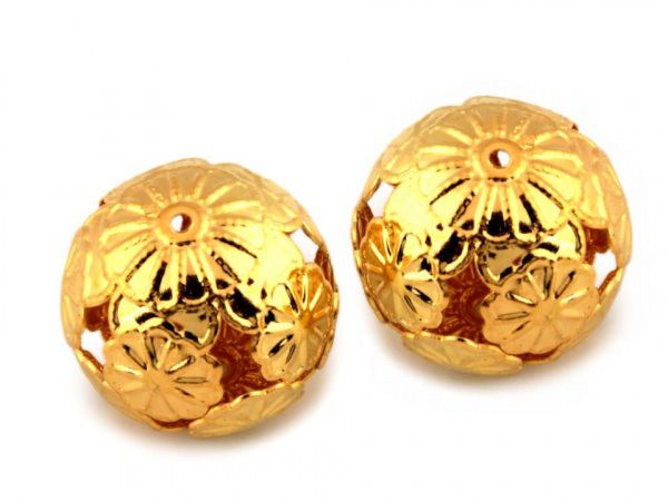 Vánoční filigránové korálky / kuličky Ø20 mm