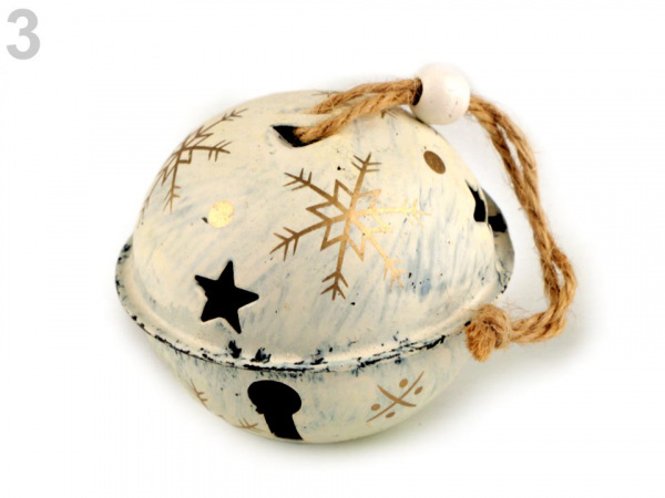 Velké vánoční rolničky vintage Ø65 mm