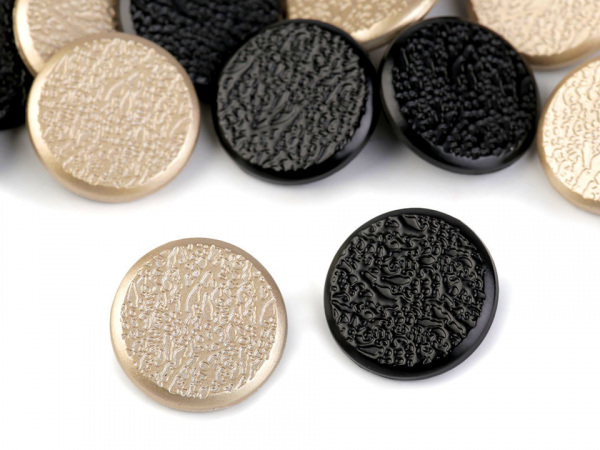 Kovový knoflík velikost 34" na sako zlatá