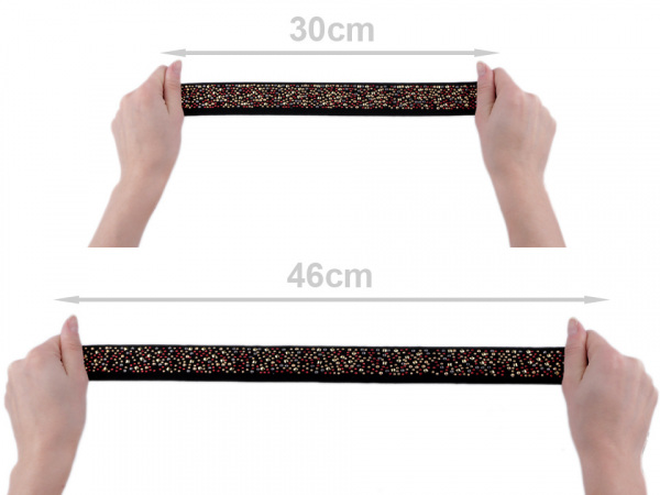 Pruženka s hot fixy šíře 35 mm