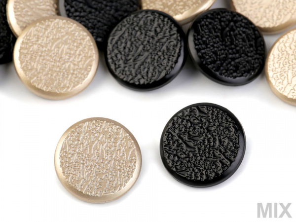 Kovový knoflík velikost 34" na sako zlatá