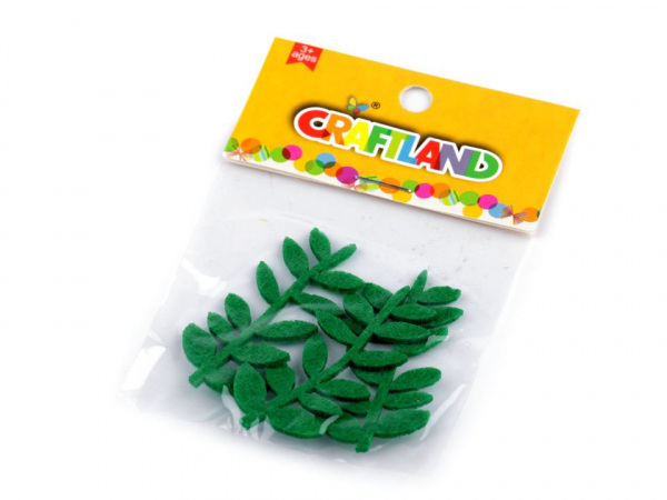 Filcové listy / větvička 23x50 mm malé