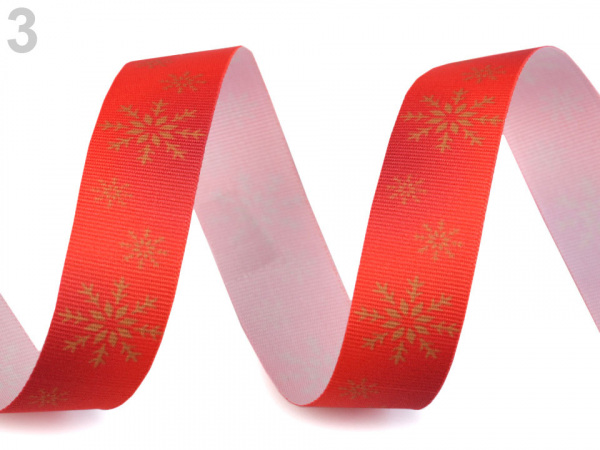 Rypsová stuha vločka šíře 20 mm