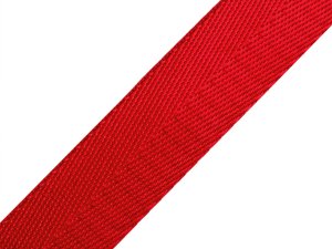 Hladký popruh s leskem šíře 25 mm