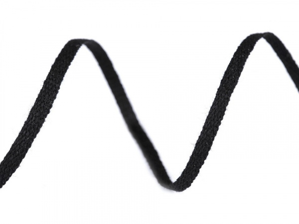 Bavlněná šňůra - pertle šíře 3 mm
