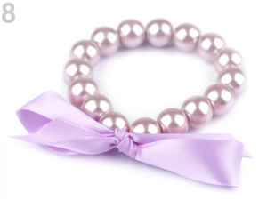 Perlový náramek s mašlí