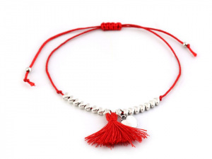 Náramek shamballa se střapcem