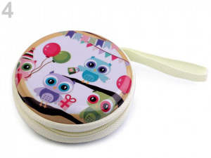 Kovové pouzdro Ø7 cm sova