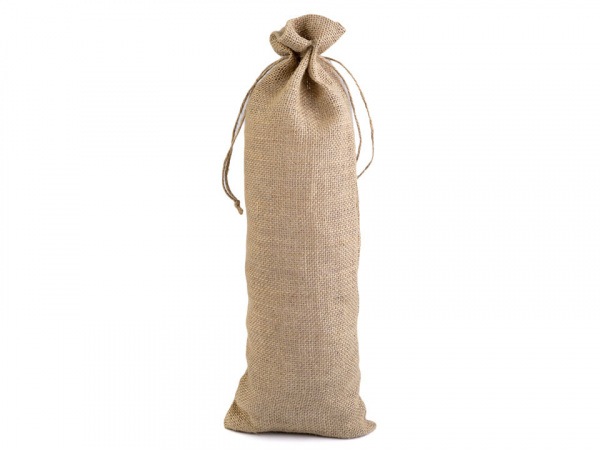 Jutový pytlík na láhev 15x44 cm