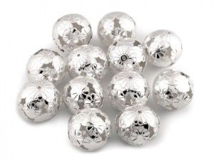 Vánoční filigránové korálky / kuličky Ø20 mm