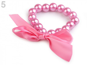 Perlový náramek s mašlí