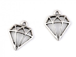Přívěsek diamant 15x19 mm