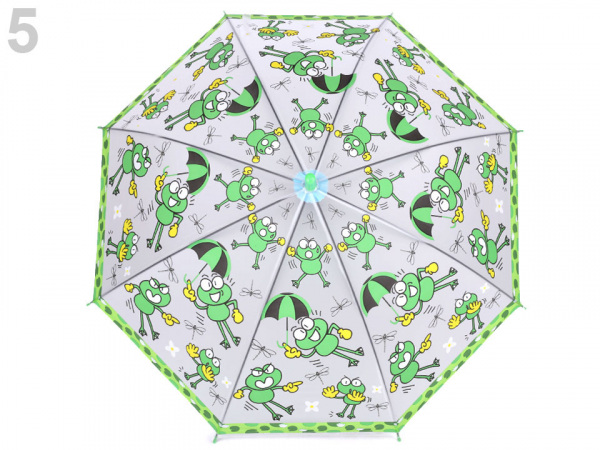 Dětský deštník s píšťalkou, princezna, motýl, pirát