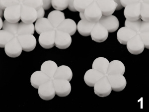 Dekorační plastový květ / korálek Ø14 mm