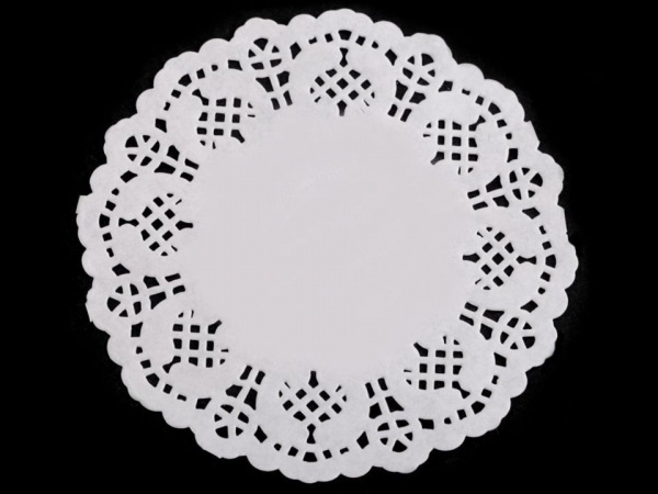 Papírová krajka k výrobě andělů a stromečků Ø11,4 cm