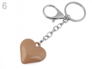 Přívěsek na kabelku / klíče srdce