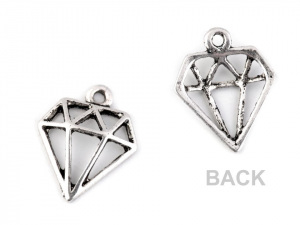 Přívěsek diamant 15x19 mm