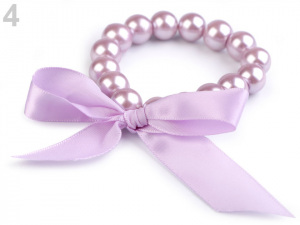 Perlový náramek s mašlí