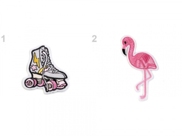 Nažehlovačka plameňák, kolečkové brusle