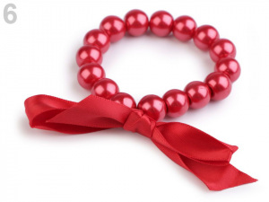 Perlový náramek s mašlí