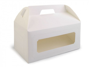 Papírová krabice s průhledem velká