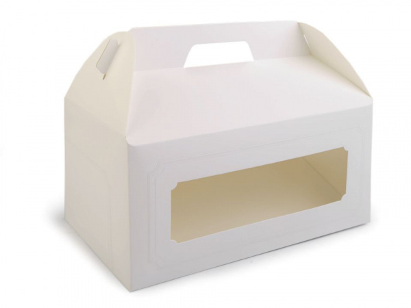 Papírová krabice s průhledem velká
