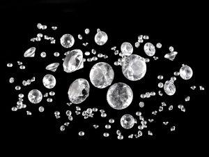 Sada dekoračních diamantů