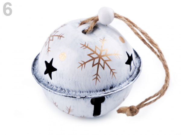 Velké vánoční rolničky vintage Ø65 mm