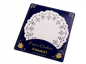 Papírová krajka k výrobě andělů a stromečků Ø11,4 cm