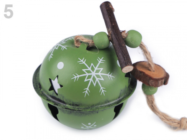 Velké vánoční rolničky vintage Ø65 mm