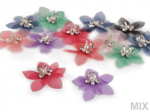 Monofilový květ s korálky Ø50 mm