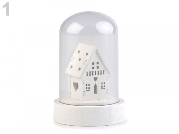 Svítící dekorace - domeček, stromečky 2. jakost