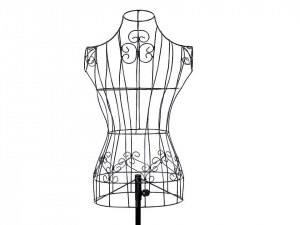 Výstavní panna kovová