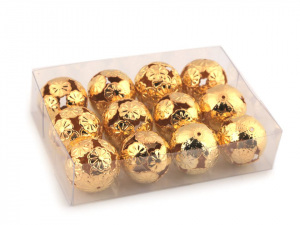 Vánoční filigránové korálky / kuličky Ø20 mm