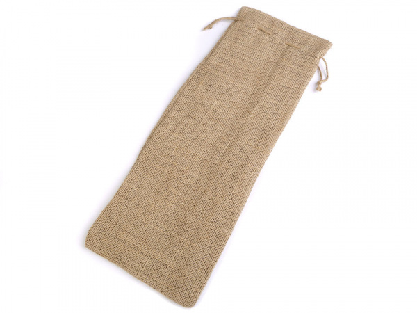 Jutový pytlík na láhev 15x44 cm