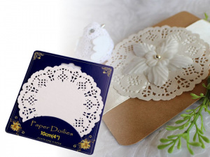 Papírová krajka k výrobě andělů a stromečků Ø11,4 cm