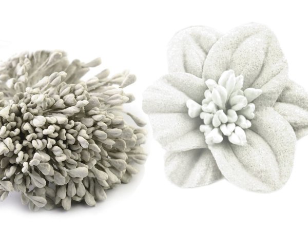 Květinové pestíky matné ploché 6 cm velký svazek