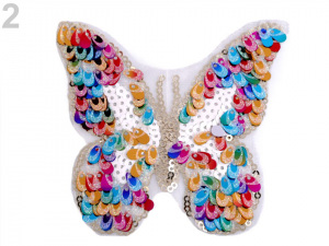 Nažehlovačka srdce, motýl s flitry