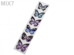 Nažehlovačka motýl s kamínky