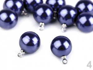 Perla s očkem / knoflík Ø11 mm